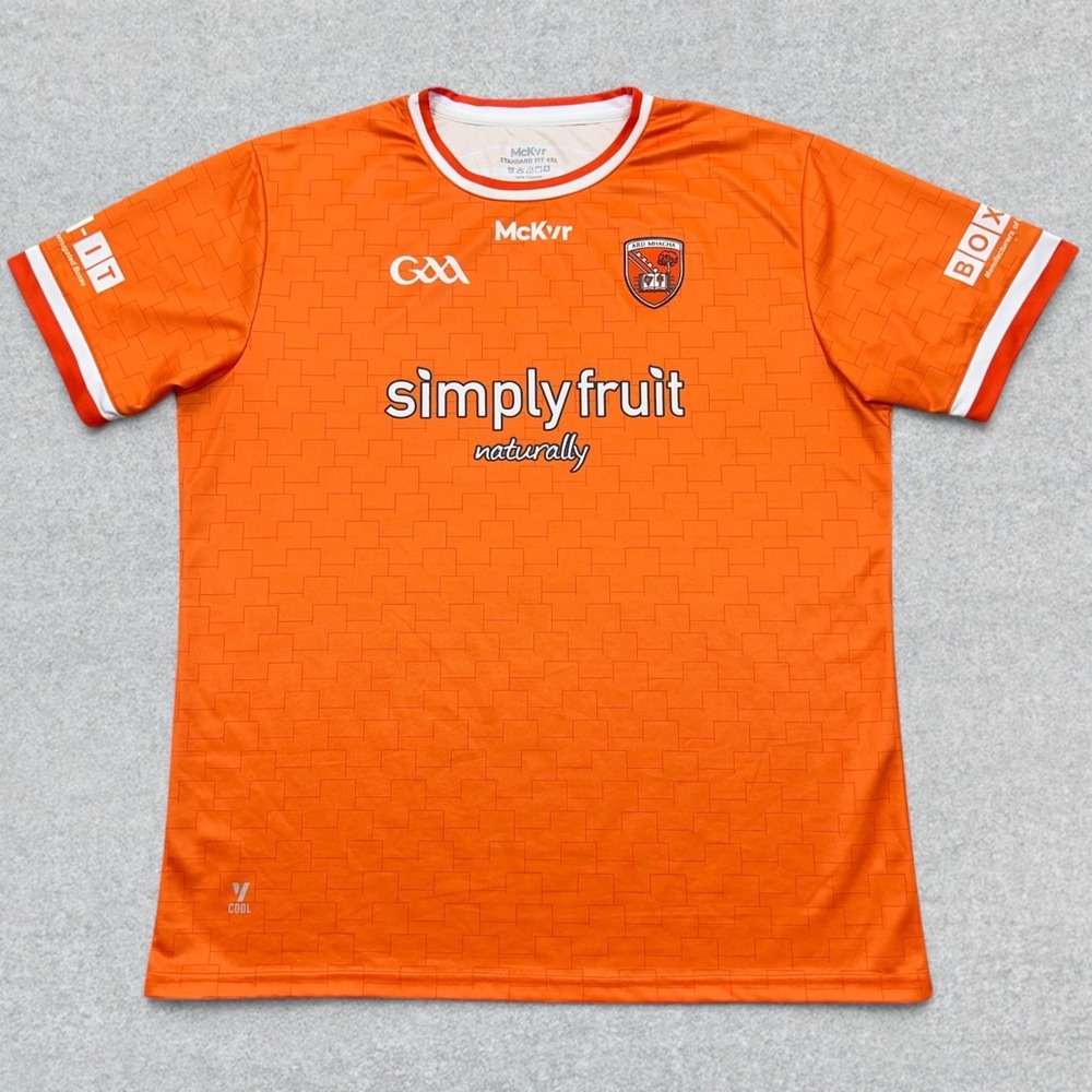 McKeever GAA Jersey Men's 4XL Orange Simply Fruit Box It Armaugh Gaelic Sports